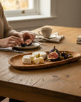 Olive Wood Charcuterie Board | Rustic Live Edge Serving Platter Cheese Tray