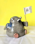 Pigeon with Sign (Made to Order)
