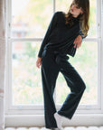 Cotton Modal Pyjama Set with Lace Trim