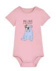 Furry Road Warrior: Bulldog Baby Bodysuit for Little Rebels!