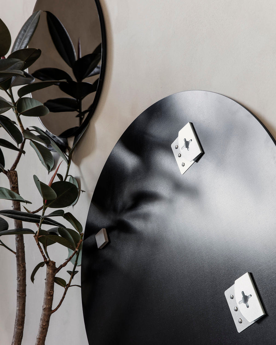 Luxury Danish rose gold tint mirror, classic design with warm atmospheric lighting by Ella James at brixbailey.com