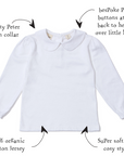 Peter Pan Collar - White