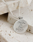 Classic St Christopher Necklace Sterling Silver 20mm