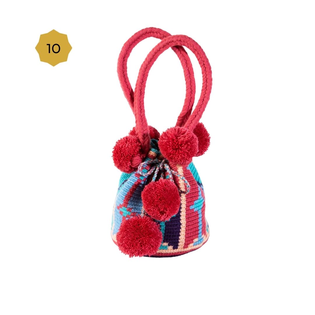 Mini Mochila Bucket Bag With Patterns