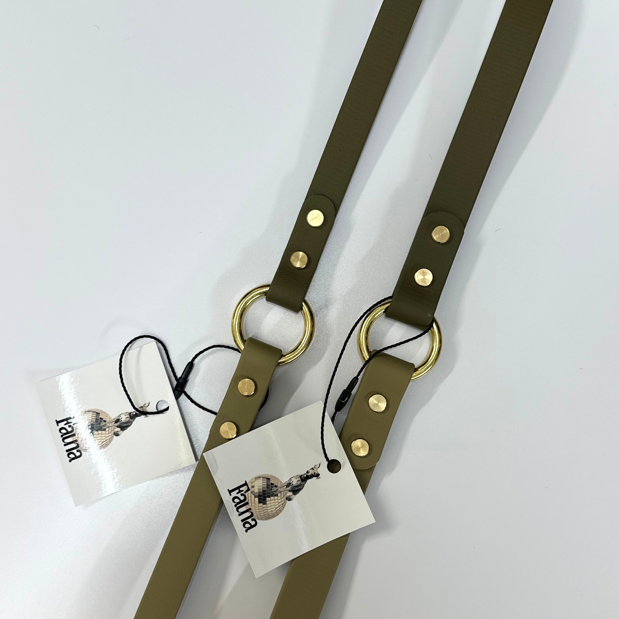 Bentley Multiway Dog Lead in Olive &amp; Khaki