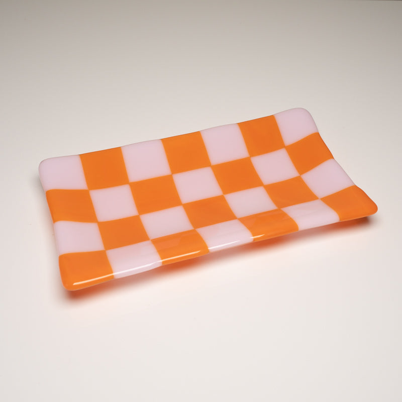 21x12cm Chequered Dual Coloured Large Tray - Bullseye Collection