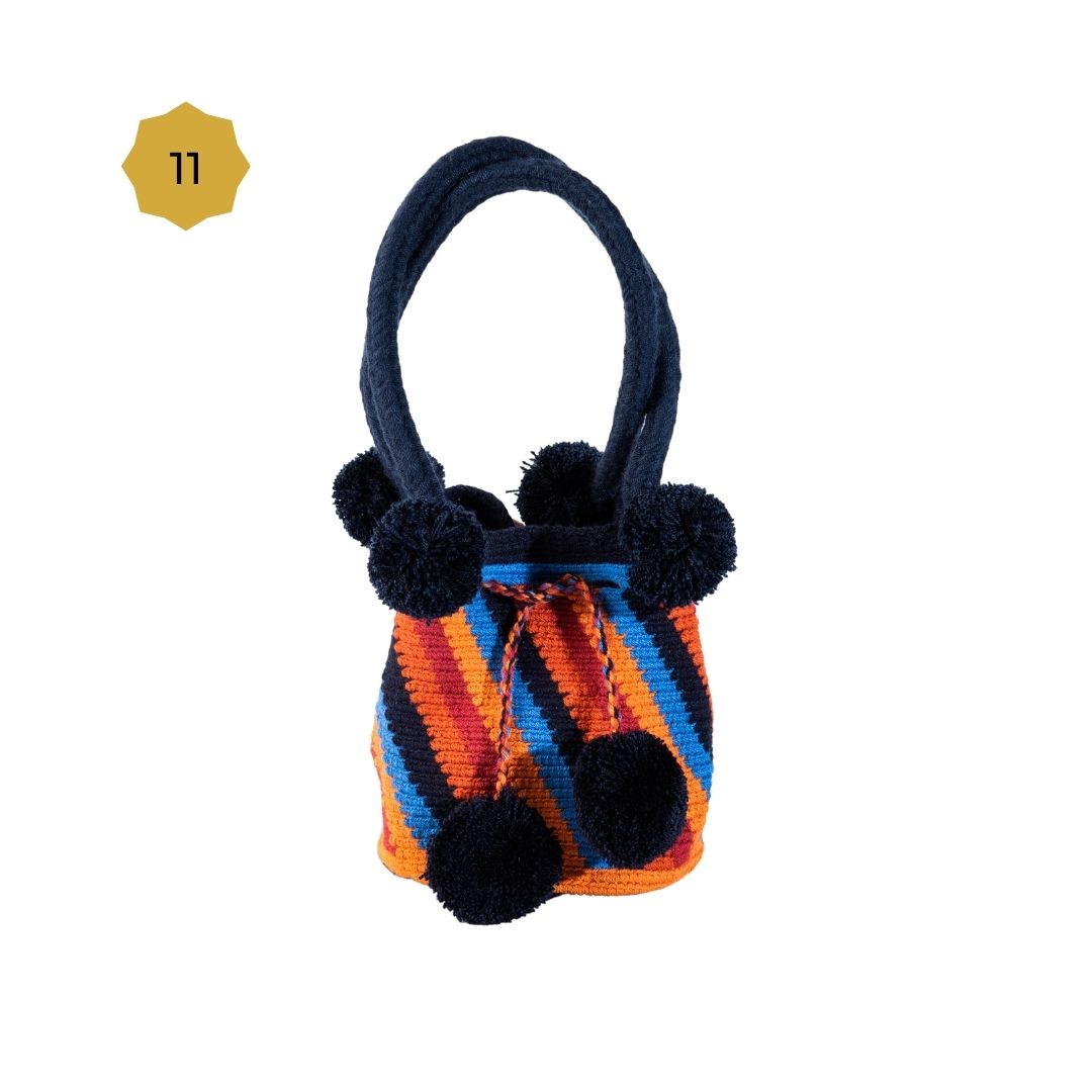 Mini Mochila Bucket Bag With Patterns