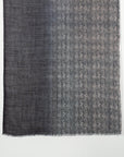 Shades of Chevron Fine Wool Scarf – Black White
