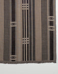 Checks & Stripes Abstract Fine Wool Jacquard Scarf – Black | SVEŽElife