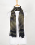 Jazzy Waves Fine Wool Scarf – Green Yellow | SVEŽElife