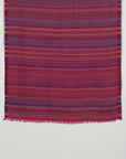 Vivid Stripes Reversible Cashmere Wool Scarf – Pink Multi | SVEŽElife