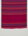 Vivid Stripes Reversible Cashmere Wool Scarf – Pink Multi | SVEŽElife