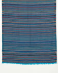 Vivid Stripes Reversible Cashmere Wool Scarf – Turquoise Multi | SVEŽElife