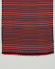 Vivid Stripes Reversible Cashmere Wool Scarf – Brown Multi-Coloured | SVEŽElife