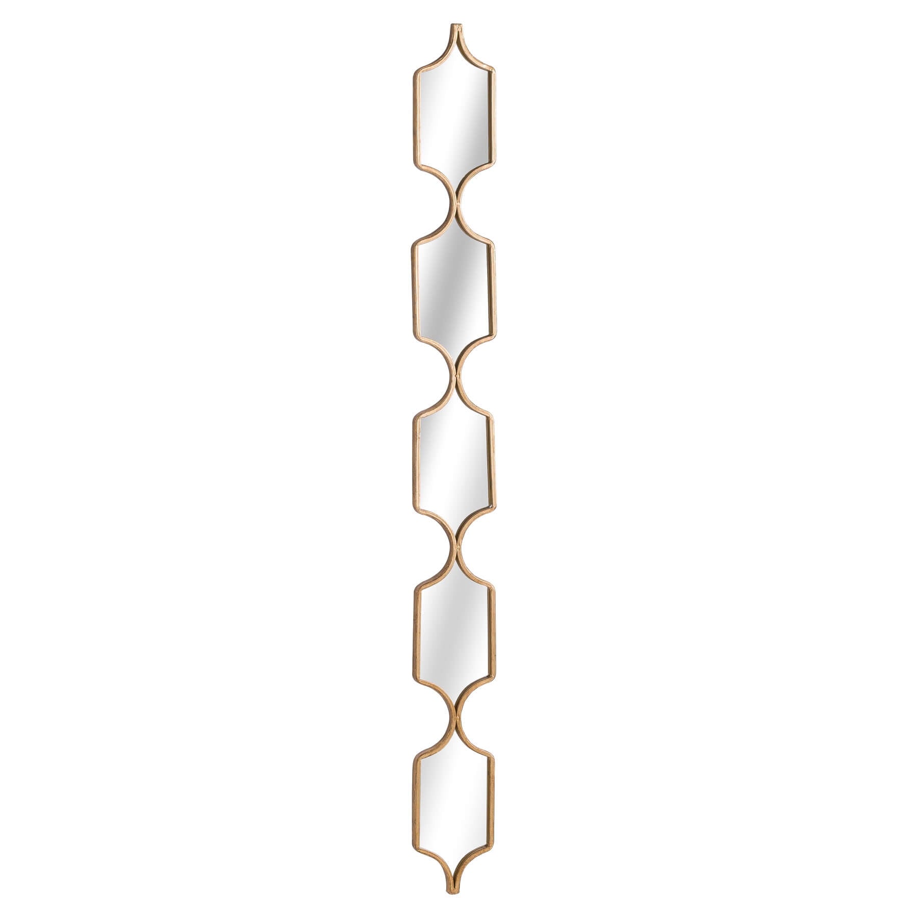 Square gold decorative hanging mirror with thin geometric frame, modern luxury wall accent by RoomLondon at brixbailey.com