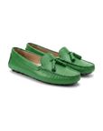 Caviúna Green Calf Leather Tassel Loafers – Flat