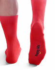 Plain Bamboo Socks - Sports Car Red