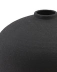 Matt Black Ceramic Floor Vase