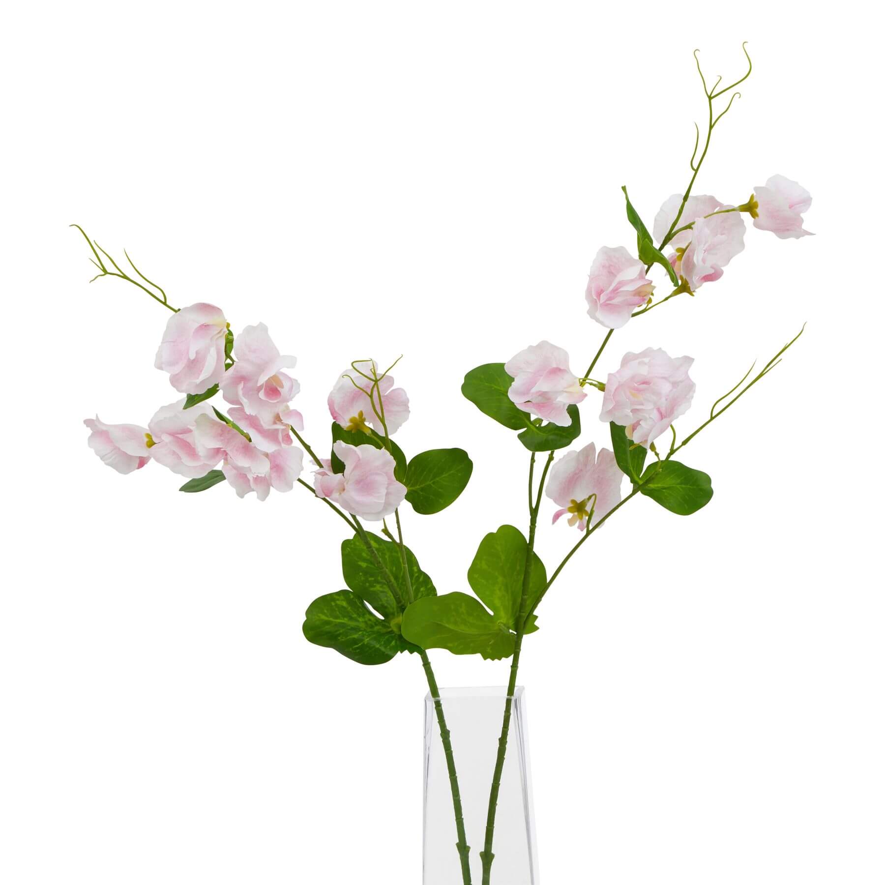 Soft Pink Sweetpea Faux Flower Single Stem