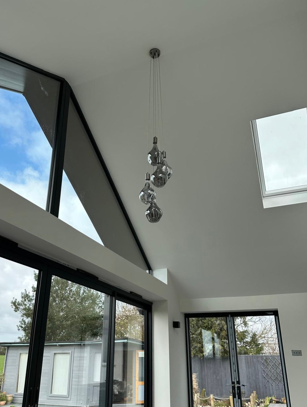 5 Light Cluster Evo Pendant Chandelier | Stairwell &amp; High Ceiling Lighting UK