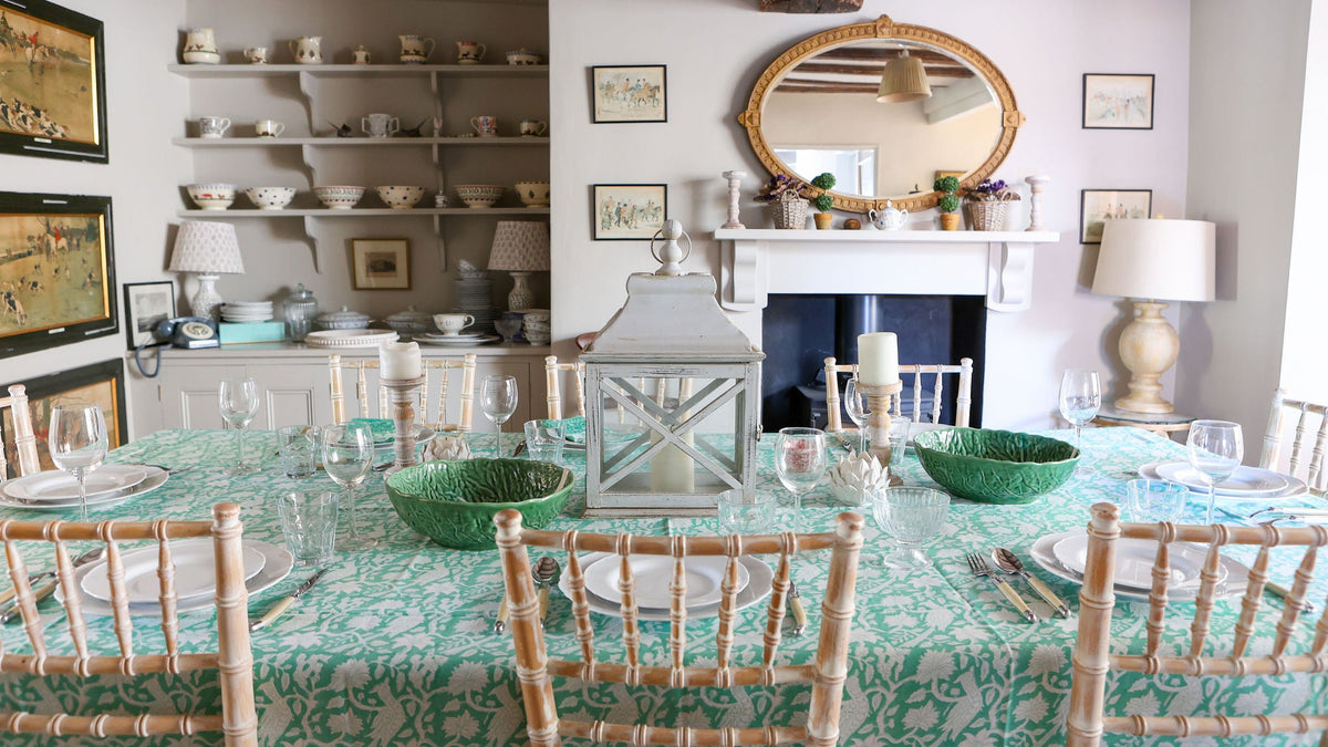 Jade Garden Tablecloth