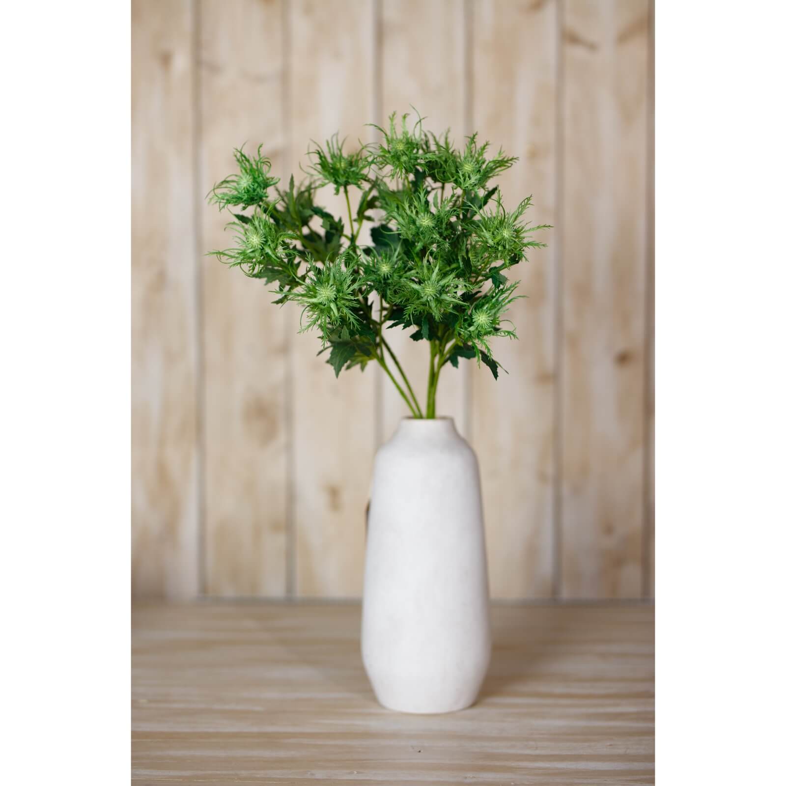 Green Sea Holly Artificial Stem Coastal Bloom