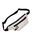 Classic White Waist Bag with Water Resistance