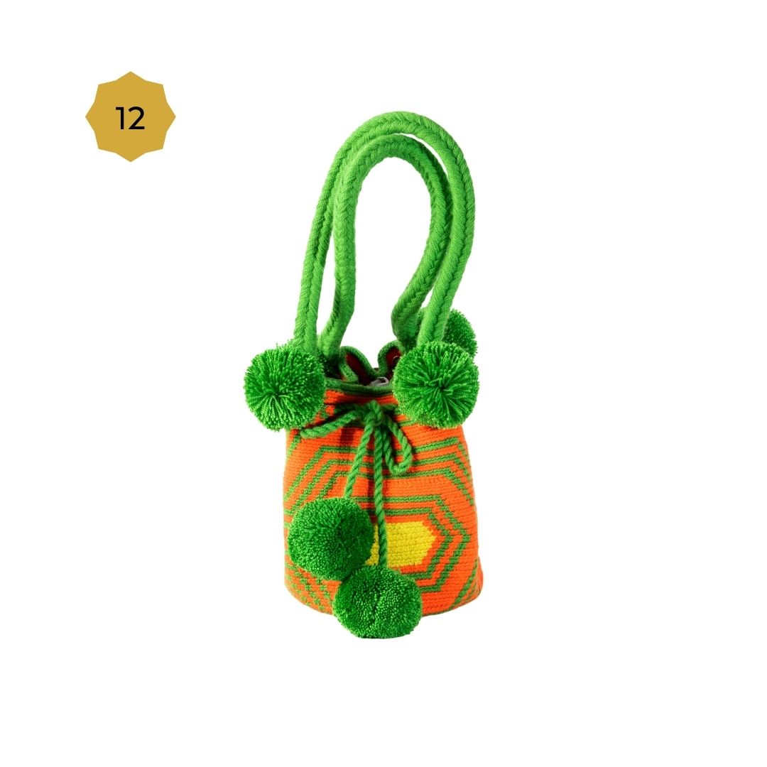 Mini Mochila Bucket Bag With Patterns