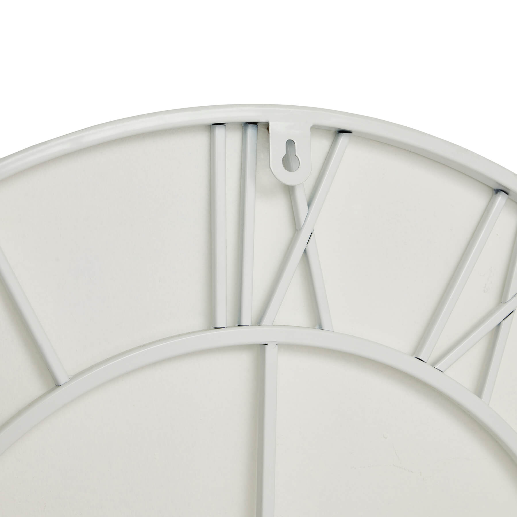 Sleek White Skeleton Wall Clock | Modern Gothic Decor