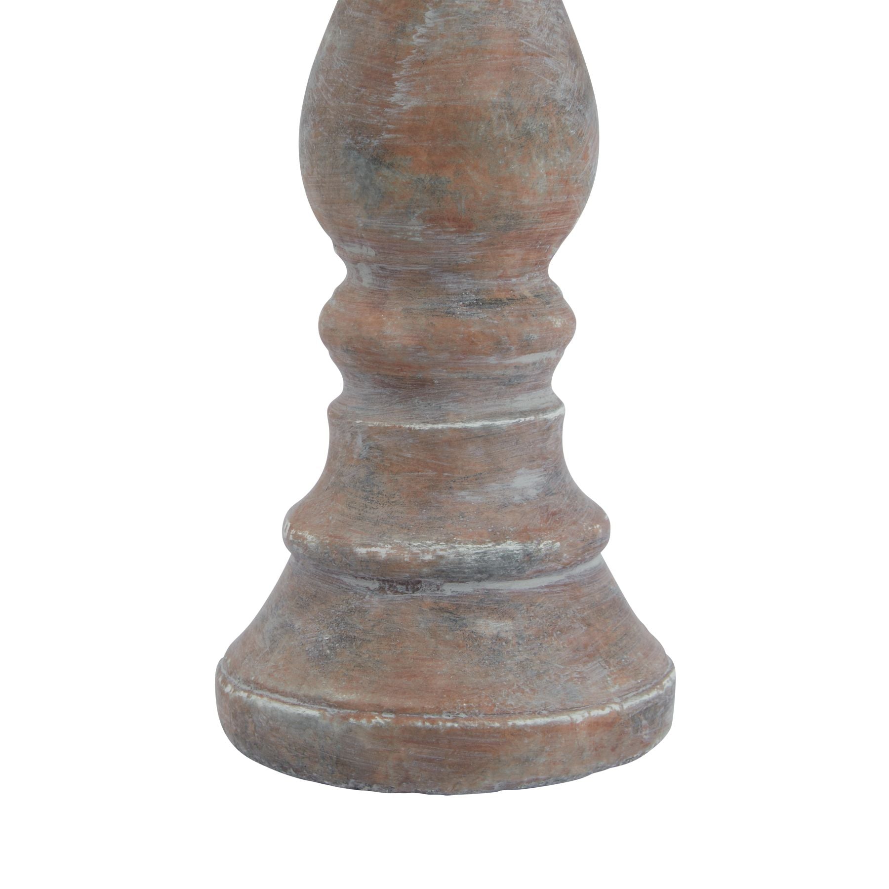Warm Brown Ceramic Column Candle Holder