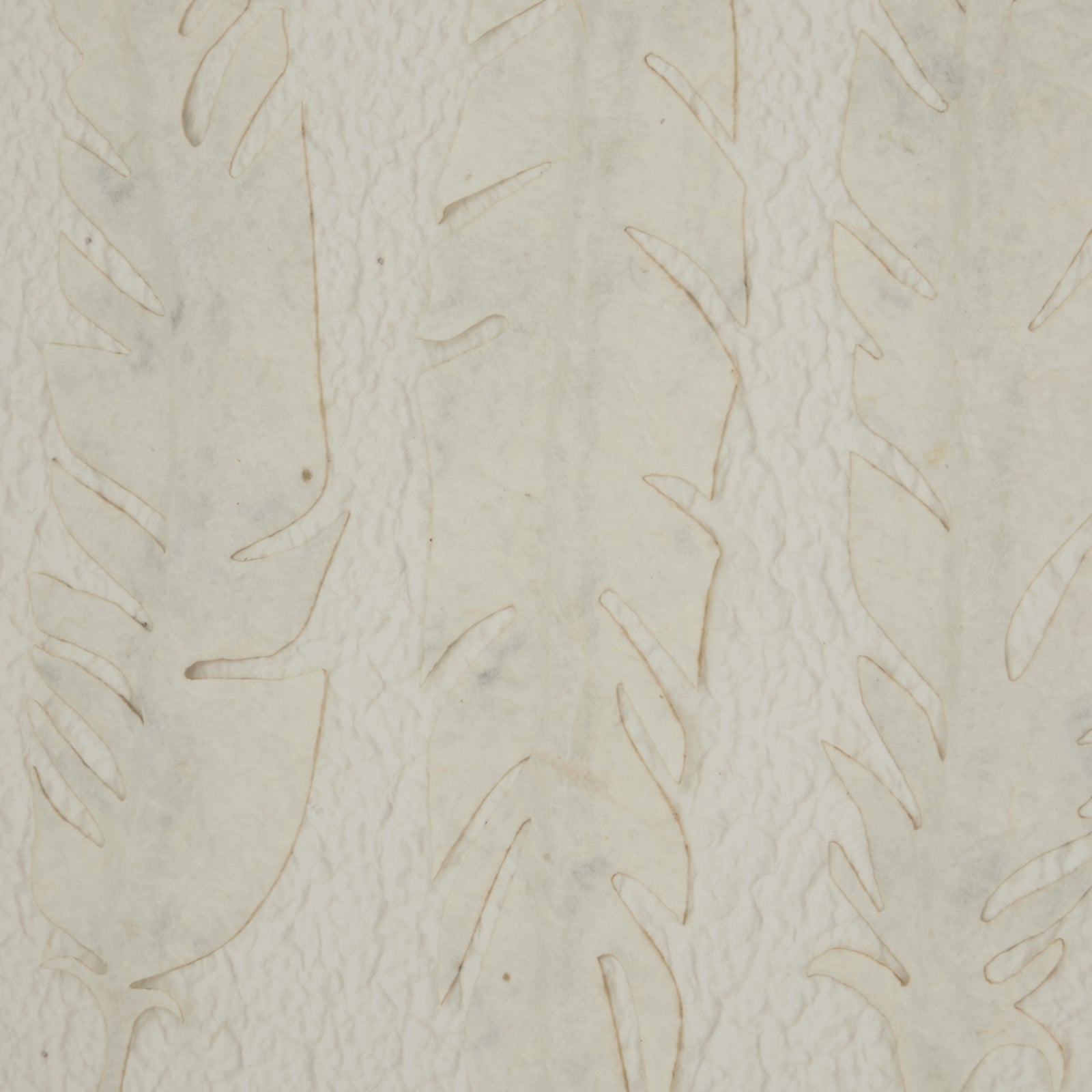 White Feather Artwork in Beaded Wood Frame