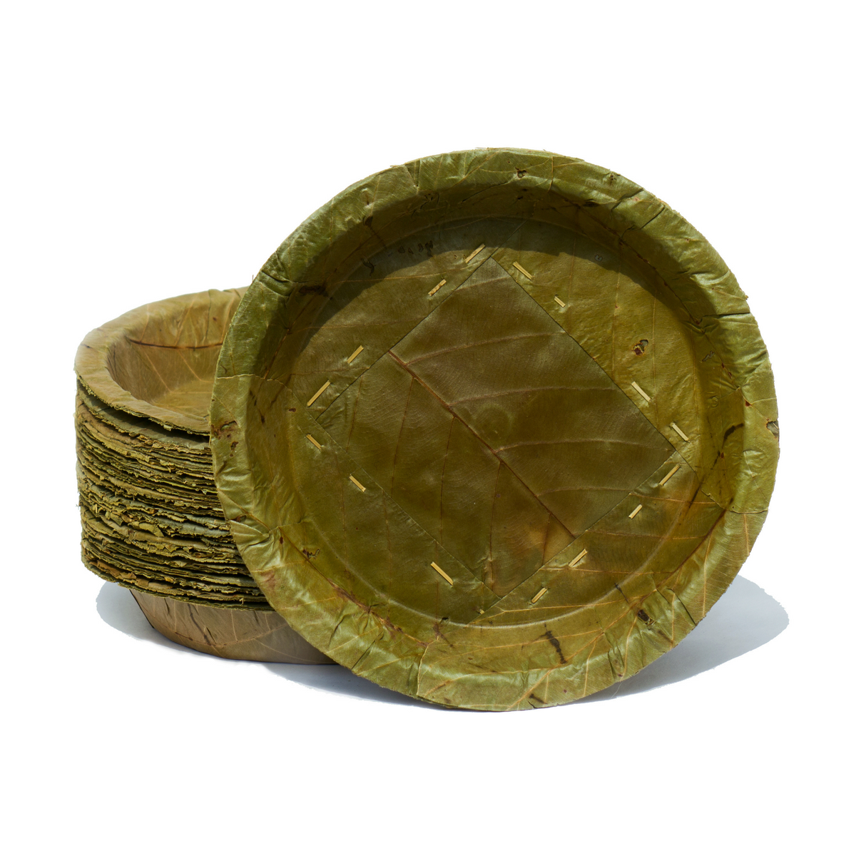 Large Disposable Leaf Plates - 23cm / 9 inch diameter