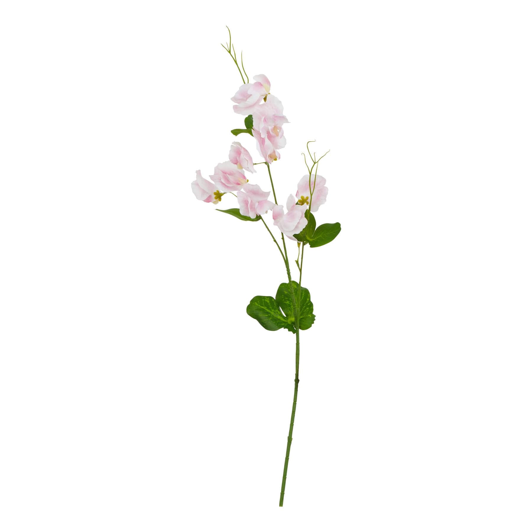 Soft Pink Sweetpea Faux Flower Single Stem