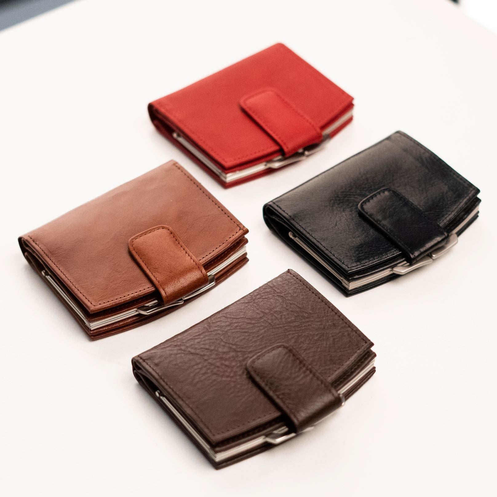 Leather Womens Wallet with Mirror