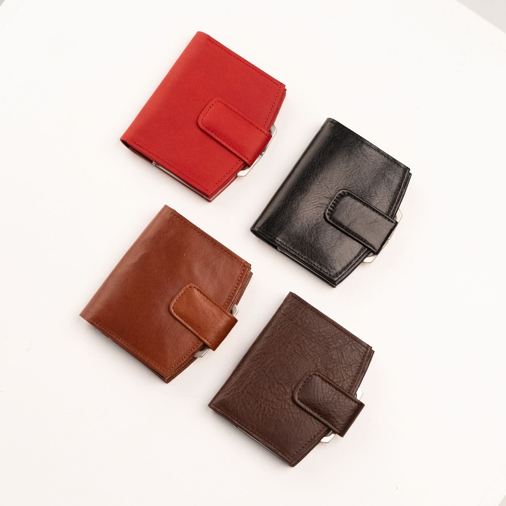 Leather Womens Wallet with Mirror
