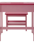 Jordan Pink Kids Desk and Stool Set with Storage