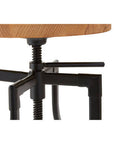 New Foundry Ash Wood Adjustable Bar Stool