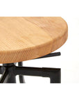 New Foundry Ash Wood Adjustable Bar Stool