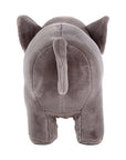 Jungle Safari Grey Faux Fur Elephant Kids Stool