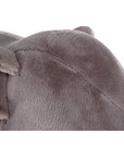 Jungle Safari Grey Faux Fur Elephant Kids Stool