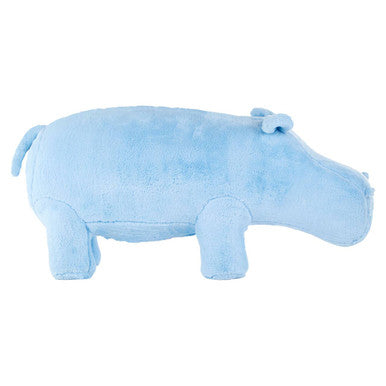 Jungle Safari Blue Faux Fur Hippo Kids Stool