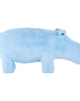 Jungle Safari Blue Faux Fur Hippo Kids Stool