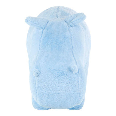 Jungle Safari Blue Faux Fur Hippo Kids Stool