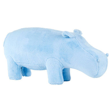 Jungle Safari Blue Faux Fur Hippo Kids Stool