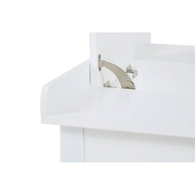 Kids White Finish Dressing Table and Stool Set