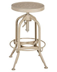 Gator Champagne Finish Adjustable Bar Stool