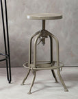 Gator Champagne Finish Adjustable Bar Stool