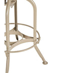 Gator Champagne Finish Adjustable Bar Stool