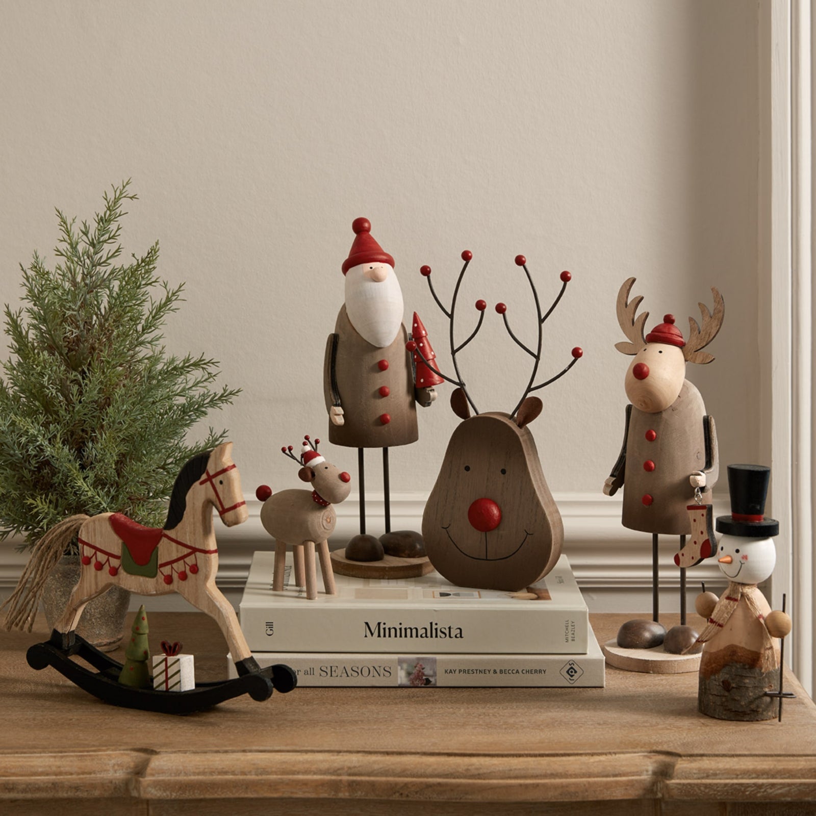 Rustic Rudolf with Stocking Ornament
