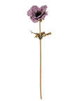 Purple Anemone Faux Flower Stem